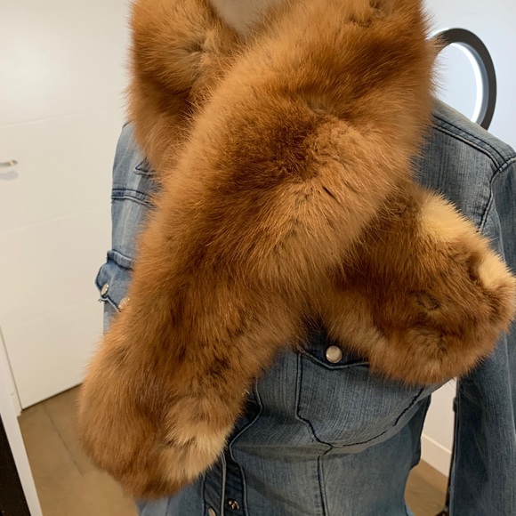 Vintage red fox fur stole scarf collar ‼️ - Picture 4 of 12